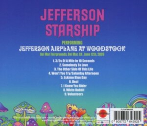 Jefferson Starship - Jefferson Airplane At Woodstock ryhmässä CD / Rock @ Bengans Skivbutik AB (4215892)