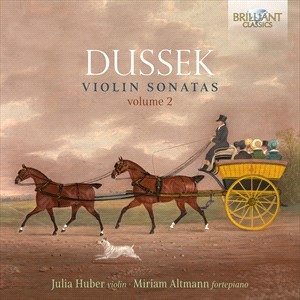 Dussek Johann Ladislaus - Violin Sonatas, Vol. 2 ryhmässä CD @ Bengans Skivbutik AB (4216583)