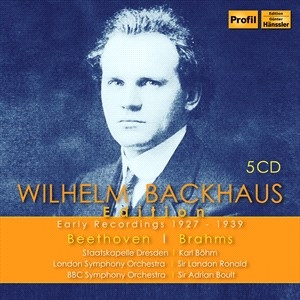 Beethoven Ludwig Van Brahms Joha - Beethoven & Brahms: Wilhelm Backhau ryhmässä CD @ Bengans Skivbutik AB (4217380)