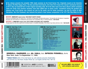 Erroll Garner - Most Happy Piano The 1956 Studio Sessions ryhmässä CD @ Bengans Skivbutik AB (4219774)