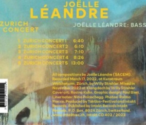 Léandre Joëlle - Zürich Concert ryhmässä CD @ Bengans Skivbutik AB (4220673)