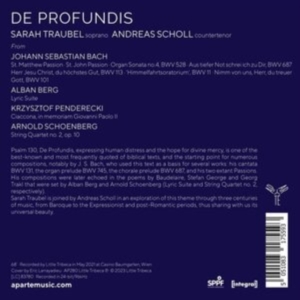 Sarah Traubel - De Profundis ryhmässä CD @ Bengans Skivbutik AB (4224896)