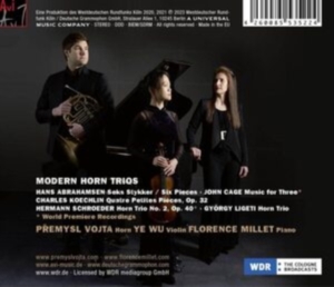 Vojta Premysl & Wu Ye & Millet Florence - Modern Horn Trios ryhmässä CD @ Bengans Skivbutik AB (4224901)