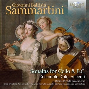 Sammartini Giovanni Battista - Sonatas For Cello & B.C. ryhmässä CD @ Bengans Skivbutik AB (4225698)