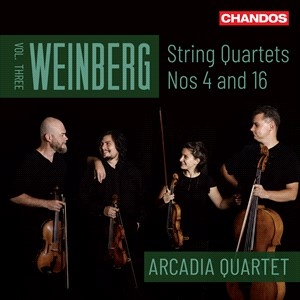 Weinberg Mieczyslaw - String Quartets, Vol. 3 ryhmässä CD @ Bengans Skivbutik AB (4233493)