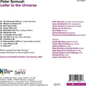 Somuah Peter - Letter To The Universe ryhmässä CD @ Bengans Skivbutik AB (4240979)