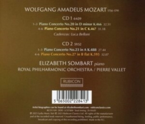 Elizabeth Sombart - Mozart Piano Concertos Nos.20,21,23 & 27 ryhmässä CD @ Bengans Skivbutik AB (4245294)