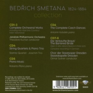 Smetana Bedrich - Smetana Collection (8Cd) ryhmässä CD @ Bengans Skivbutik AB (4255681)