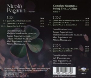 Paganini Nicolo - Paganini: Complete Quartets For Str ryhmässä CD @ Bengans Skivbutik AB (4255686)