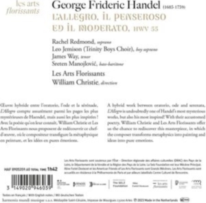 Les Arts Florissants - Handel: L'allegro, Il Penseroso Ed Il Moderato ryhmässä CD @ Bengans Skivbutik AB (4256082)