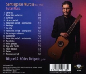 Miguel Alejandro Nunez Delgado - De Murcia: Guitar Music ryhmässä CD @ Bengans Skivbutik AB (4261292)