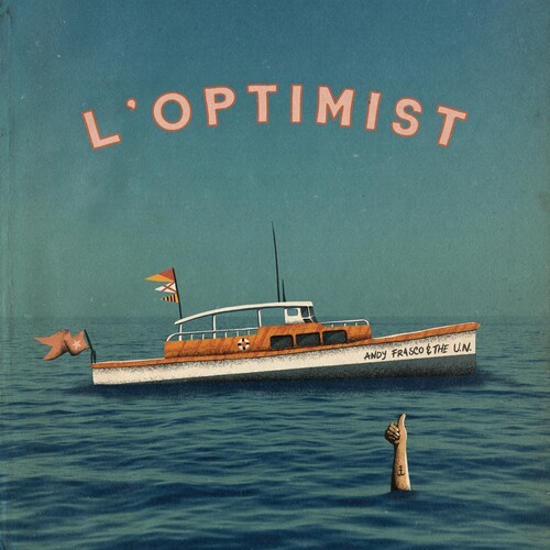 Frasco Andy & The U.N. - L'optimist (Electric Denim Vinyl) ryhmässä VINYYLI / Pop @ Bengans Skivbutik AB (4262010)