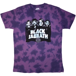 Black Sabbath - Band & Logo Uni Purp Dip-Dye    ryhmässä Minishops / Black Sabbath @ Bengans Skivbutik AB (4267797r)