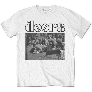 The Doors - Jim On Floor Uni Wht   (XL) ryhmässä -Start Tshirt @ Bengans Skivbutik AB (4267827)