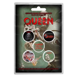 Queen - Button Badge Pack: News of the World (Re ryhmässä Minishops / Queen @ Bengans Skivbutik AB (4271718)