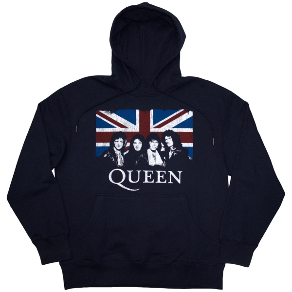 Queen - Unisex Pullover Hoodie: Union Jack ryhmässä MERCH / Vaatteet / Hupparit @ Bengans Skivbutik AB (4273059)