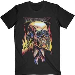Megadeth - Megadeth Unisex T-Shirt: Flaming Vic (XL) ryhmässä -Start Tshirt @ Bengans Skivbutik AB (4281729)