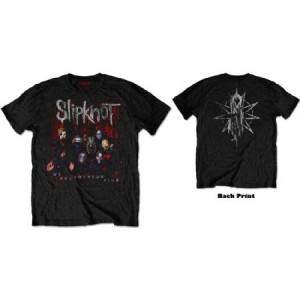 Slipknot - Slipknot Unisex T-Shirt: WANYK Group Photo (Back Print) ryhmässä Minishops / Slipknot @ Bengans Skivbutik AB (4281876r)