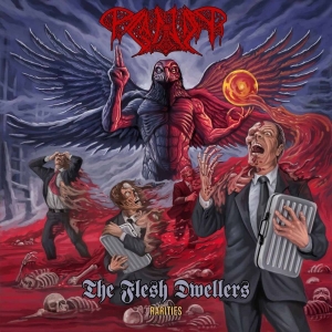 Paganizer - Flesh Dwellers The (Red Vinyl Lp) ryhmässä VINYYLI @ Bengans Skivbutik AB (4287049)
