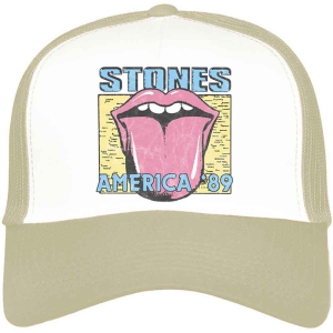 Rolling Stones - America '89 Tour Map Sand/Wht Mesh-Back ryhmässä MK Test 4 @ Bengans Skivbutik AB (4289890)