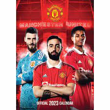 Manchester United FC - Manchester United FC 2023 Calendar A3, O ryhmässä MERCH @ Bengans Skivbutik AB (4291510)