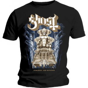 Ghost - Ghost Unisex T-Shirt: Ceremony & Devotio ryhmässä CDON - Exporterade Artiklar_Manuellt / T-shirts_CDON_Exporterade @ Bengans Skivbutik AB (4299708r)