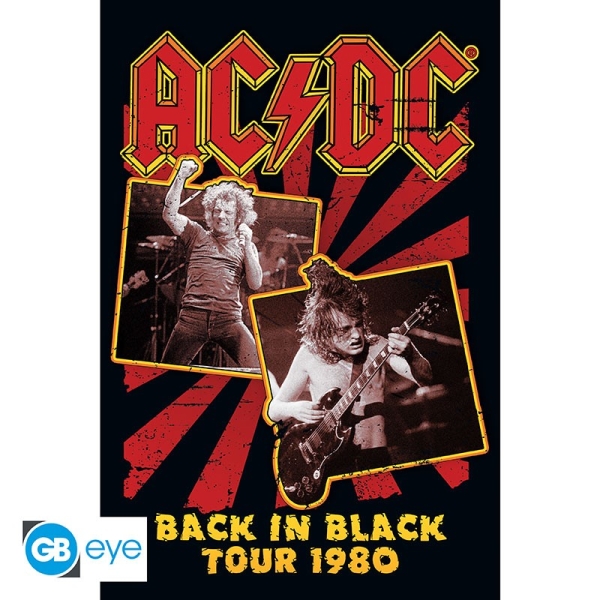 AC/DC - Back in Black 80 Poster 91,5x61 ryhmässä MERCHANDISE / Poster / Heavy Metal @ Bengans Skivbutik AB (4301699)