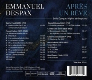 Emmanuel Despax - Apres Un Reve - Belle Epoque – Nigh ryhmässä CD @ Bengans Skivbutik AB (4301892)