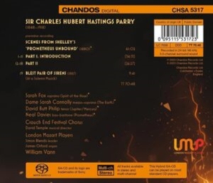 Parry Hubert - Scenes From Shelley's Prometheus Un ryhmässä Musiikki / SACD / Klassiskt @ Bengans Skivbutik AB (4303098)