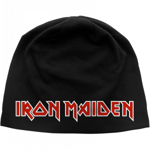 Iron Maiden - Logo Beanie Hat ryhmässä Minishops / Iron Maiden @ Bengans Skivbutik AB (4304058)