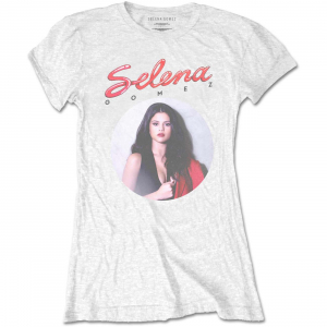 Selena Gomez - 80's Glam (X-Large) Ladies White T-Shirt ryhmässä Minishops / Selena Gomez @ Bengans Skivbutik AB (4304069)