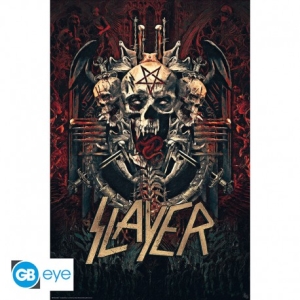 SLAYER - Skullagramm Poster 91,5x61 ryhmässä MERCHANDISE / Poster /  @ Bengans Skivbutik AB (4307457)