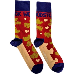 Woodstock - Birds & Hearts Uni Red Socks (Eu 40-45) ryhmässä MERCHANDISE / Merch / Pop-Rock @ Bengans Skivbutik AB (4314444)