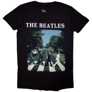 The Beatles - Abbey Road & Logo Uni Bl    ryhmässä BW-T-shirts @ Bengans Skivbutik AB (4379217)