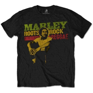 Bob Marley - Roots, Rock, Reggae Bl Kids T-Shirt ryhmässä MERCHANDISE / Merch / Nyheter / Reggae @ Bengans Skivbutik AB (4379831r)