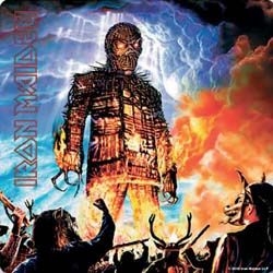 Iron Maiden - Wicker Man Individual Cork Coaster ryhmässä Minishops / Iron Maiden @ Bengans Skivbutik AB (4400407)
