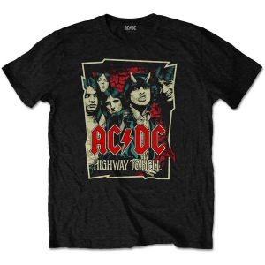 Ac/Dc - Highway To Hell Sketch Uni Bl   (XL) ryhmässä -Start Tshirt @ Bengans Skivbutik AB (4400416)