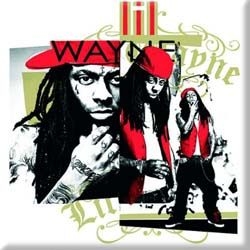 Lil Wayne - Fridge Magnet: Red Cap Montage ryhmässä Minishops / Lil Wayne @ Bengans Skivbutik AB (4400484)