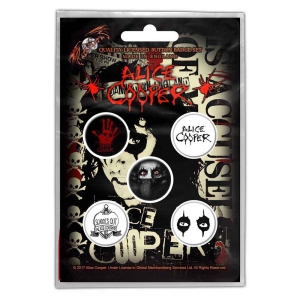 Alice Cooper - Eyes Retail Pack Button Badge Pack ryhmässä Merchandise @ Bengans Skivbutik AB (4400518)