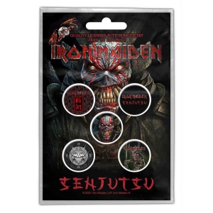 Iron Maiden - Senjutsu Button Badge ryhmässä Minishops / Iron Maiden @ Bengans Skivbutik AB (4400574)