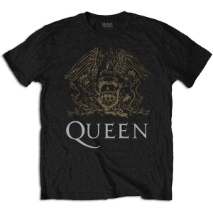 Queen - Crest Uni Bl T-Shirt  (XL) ryhmässä -Start Tshirt @ Bengans Skivbutik AB (4401215)