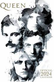 Queen - Queen 2024 A3 Calendar ryhmässä -Start Merch @ Bengans Skivbutik AB (4406415)