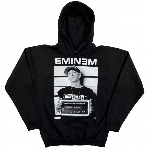 Eminem - Arrest (Black) Uni Pullover Hoodie ryhmässä MERCH / Vaatteet / Hupparit @ Bengans Skivbutik AB (4414490r)