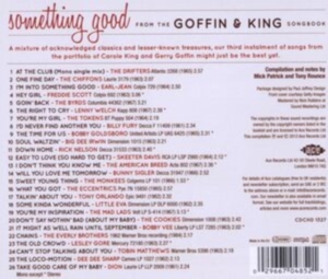 Various Artists - Something Good From The Goffin & Ki ryhmässä CD @ Bengans Skivbutik AB (501600)