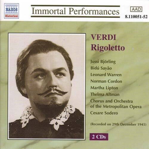 Giuseppe Verdi - Rigoletto ryhmässä CD / Klassiskt @ Bengans Skivbutik AB (502119)