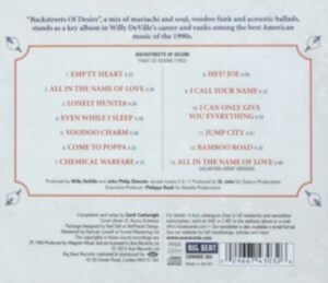 Deville Willy - Backstreets Of Desire ryhmässä CD @ Bengans Skivbutik AB (506105)
