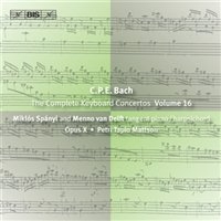 Cpe Bach - Keyboard Concertos Vol 16 ryhmässä CD @ Bengans Skivbutik AB (518253)
