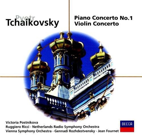 Tjajkovskij - Pianokonsert 1 & Violinkonsert ryhmässä CD / Klassiskt @ Bengans Skivbutik AB (523078)