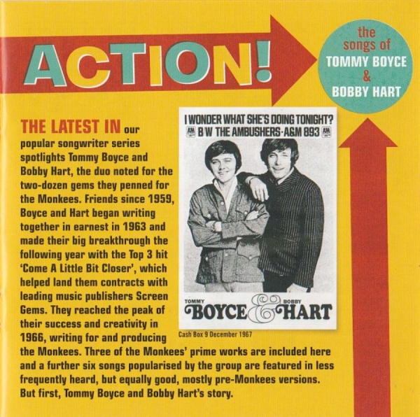 Various Artists - Action! The Songs Of Tommy Boyce & ryhmässä CD / Myydyimmät @ Bengans Skivbutik AB (523898)