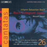 Bach Johann Sebastian - Cant 26 (96,122, 180) ryhmässä Externt_Lager / Naxoslager @ Bengans Skivbutik AB (539641)